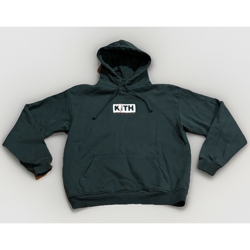 Kith Treats Peppermint Box Logo Hoodie M Holiday Christmas Extremely Rare